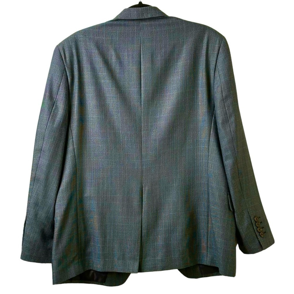 Ralph Ralph Lauren 40S Wool Silk Suit Jacket Blue Formal Wedding Black Tie - Picture 2 of 11